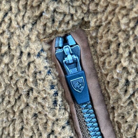 KÜHL Women's Snap Vest Size S Camel Brown High Collar Fleece Jacket - Picture 2 of 5